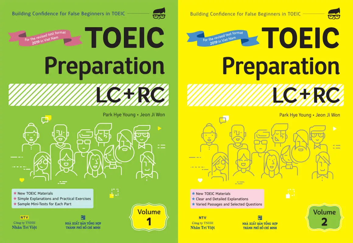 Sách TOEIC Preparation LC RC Volume 1,2 có đáp án