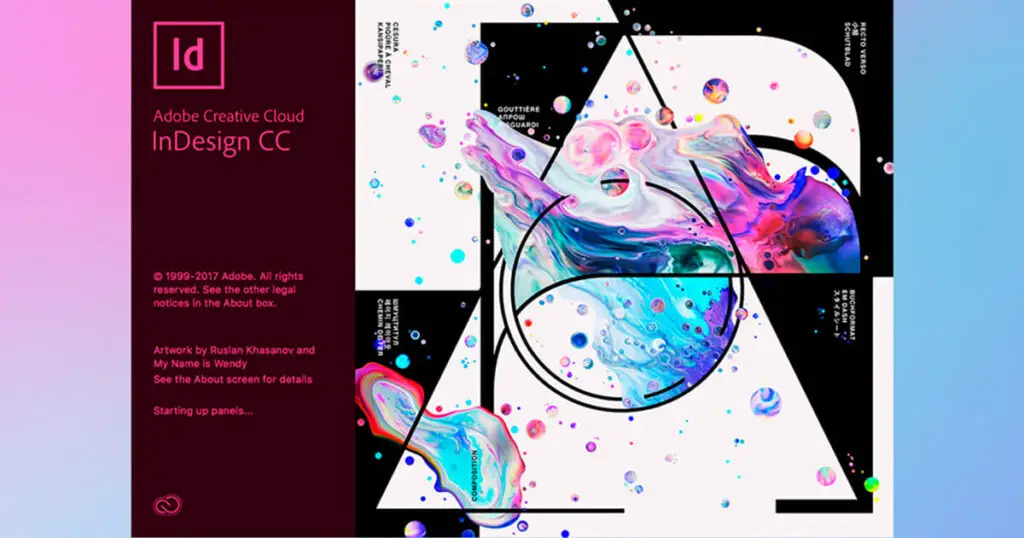 giao diện Adobe InDesign 2023 