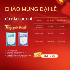 KHÓA HỌC ĐẠI CƯƠNG TOÁN LÝ