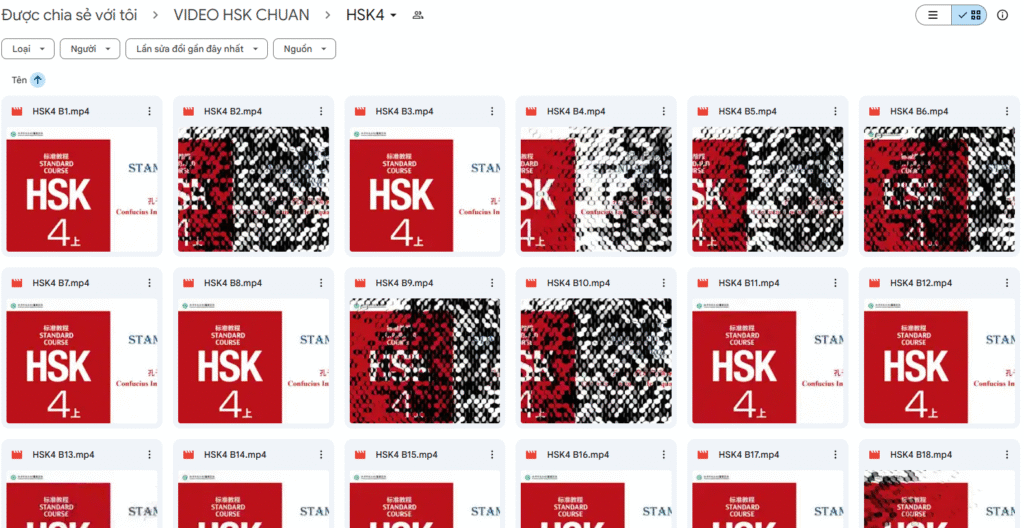 tài liệu học tiếng trung HSK 1 tới HSK 4